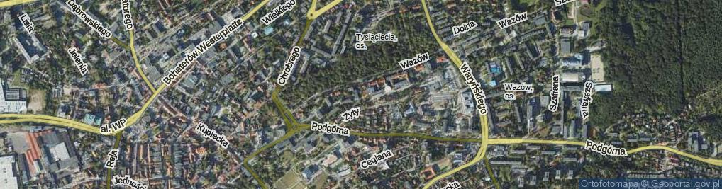 Zdjęcie satelitarne Spokojna ul.